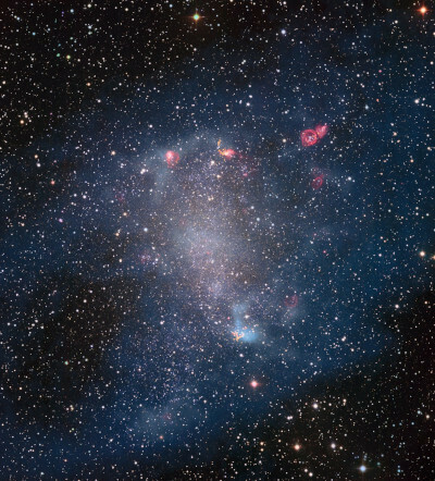 NGC 6822 - ESO, ALMA (ESO/NAOJ/NRAO)/A. Schruba, VLA (NRAO)/Y. Bagetakos/Little THINGS